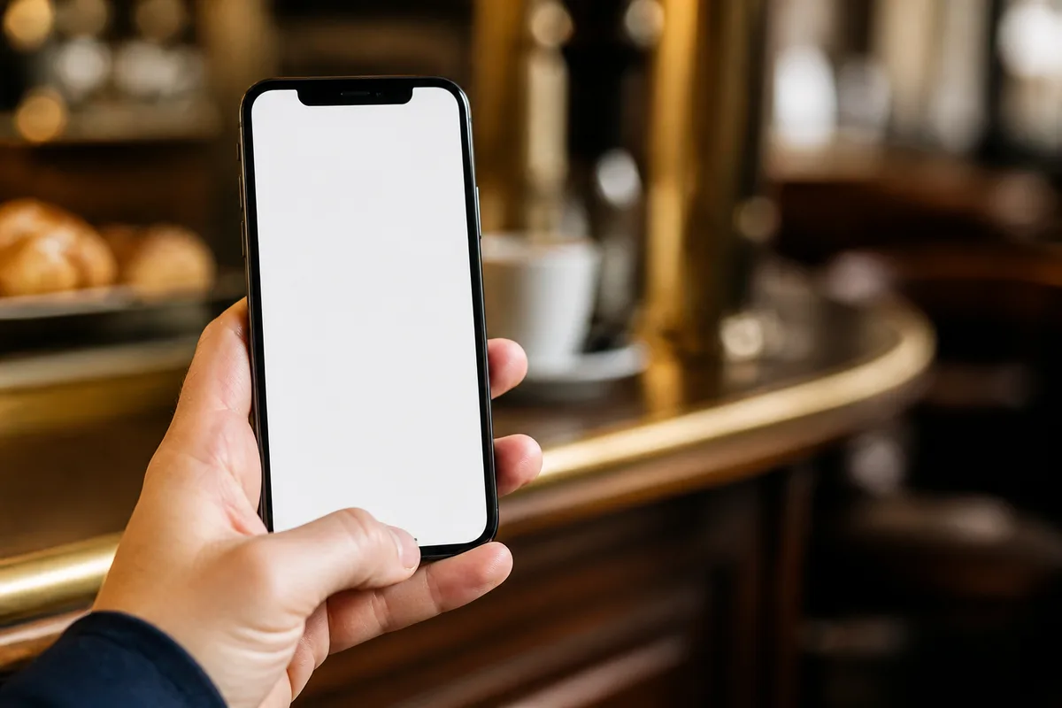 Main installant une progressive web app depuis le navigateur d’un smartphone